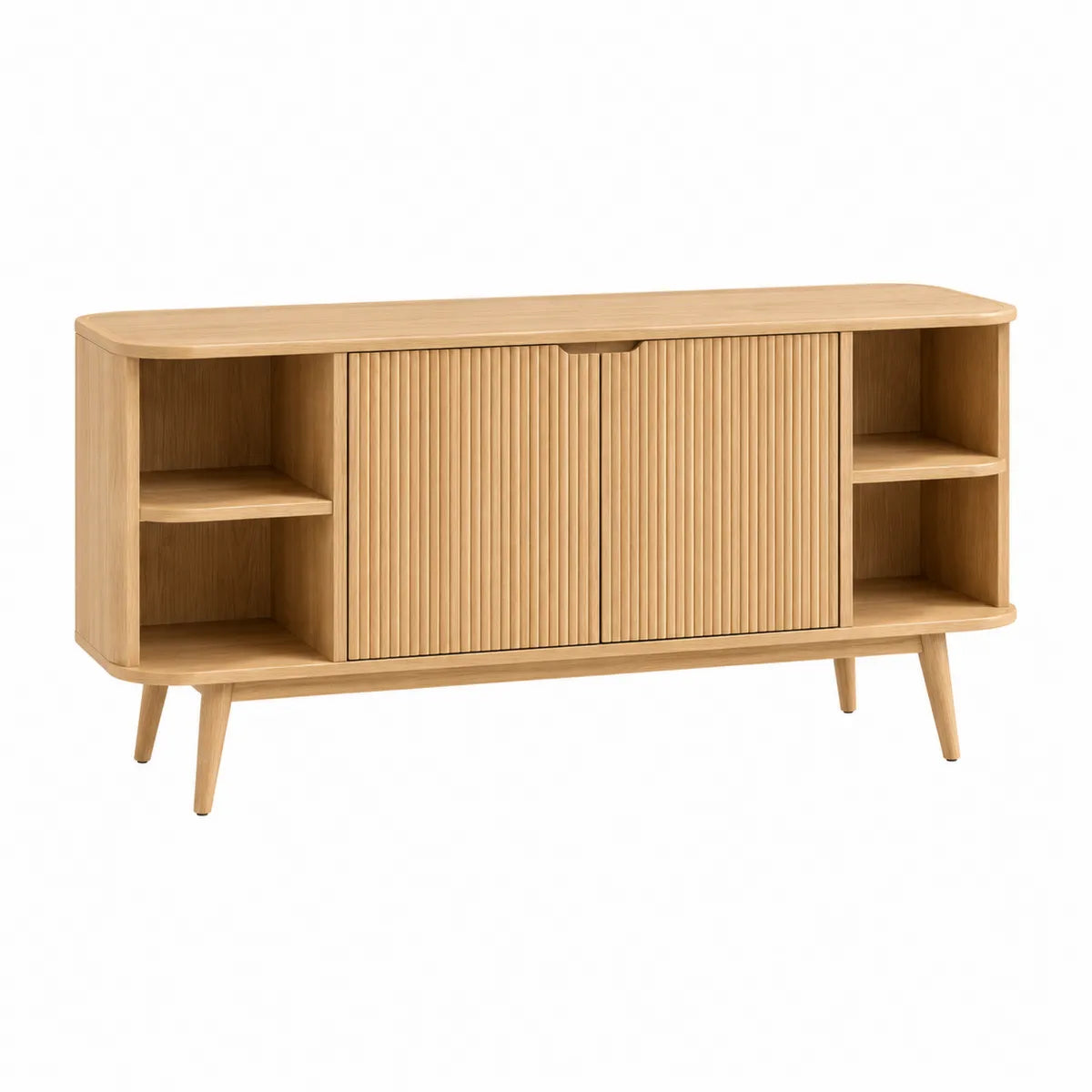 Szafka RTV z drewna kauczukowego 120x40x75 cm