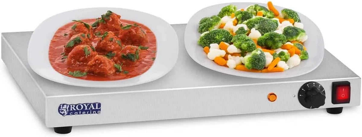 Royal Catering, Taca boczna z hydromasażem RCHP-250E, 50x37, 5 cm, 250 W, 35 do 90°C, catering, 2 strefy temperaturowe, Powierzchnia robocza 50x37