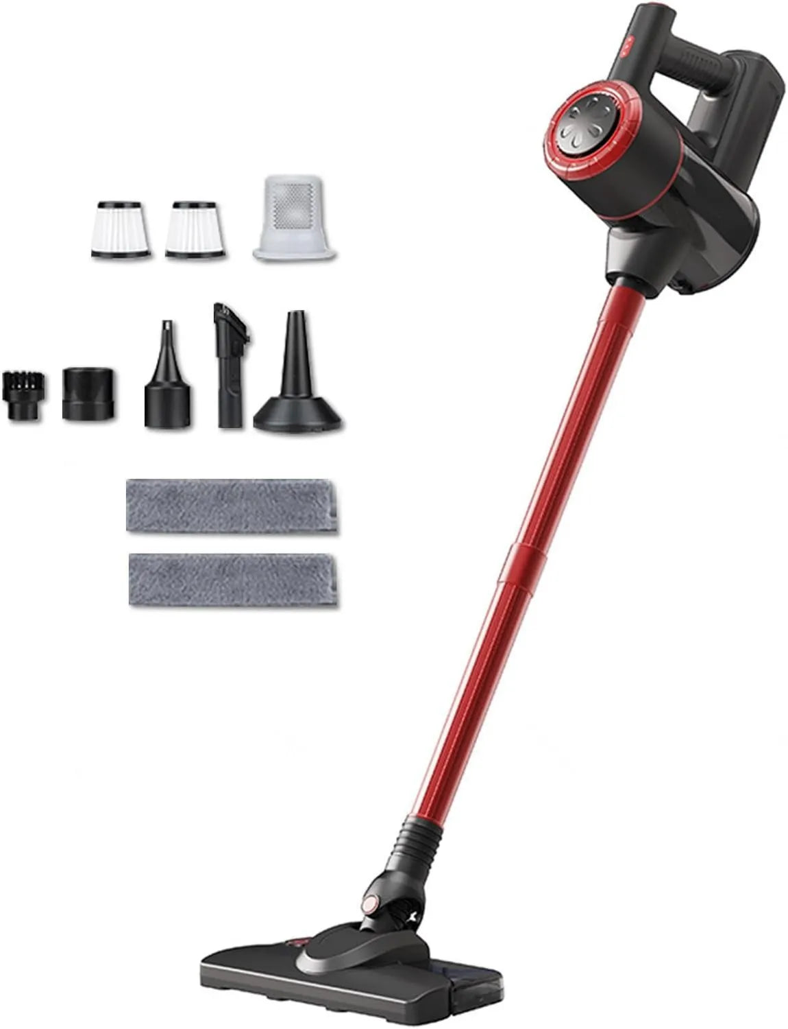 MeLtor odkurzacz ręczny, Odkurzacz, 120 W, przenośny, para, czerwony, Broom myjka 120 W 18Kpa 35 Min, Czyszczarka Lekka Para przenośna do dywanów