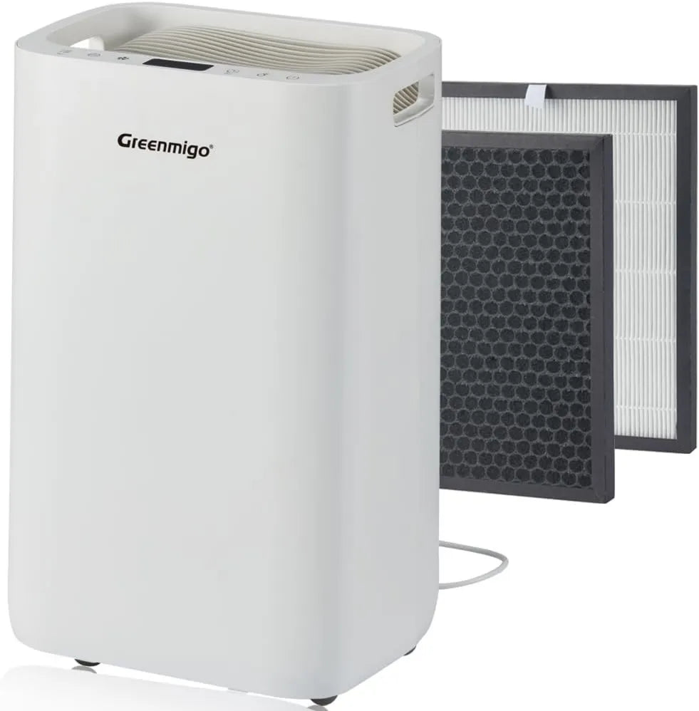 ALPHA-Q20 osuszacz powietrza, 65 m², 4,5 l, timer, filtr HEPA, Osuszacz powietrza z jonizatorem 20 l/dzień do pokoju do 65 m², suszenie prania
