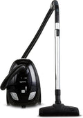 Amazon Basics odkurzacz tradycyjny, Odkurzacz z workiem, 1, 5 l, 700 W, czarny, filtr HEPA, ssanie aparatura elektryczna