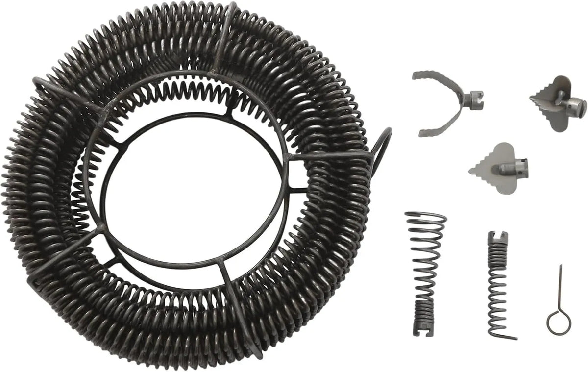 Regał, 22 mm, 10,1 kg, 9,65 kg, Spirala do czyszczenia rur, spirala odpływowa, elastyczna spirala z pazurem