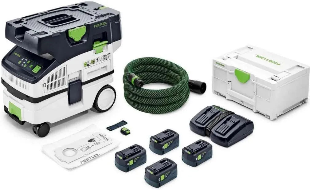 Festool akumulator do elektronarzędzi, 8,0 Ah, zasilanie akumulatorowe, zdalne sterowanie, Akumulatorowy wózek ssący CTLC Mini I-Plus CLEANTEC