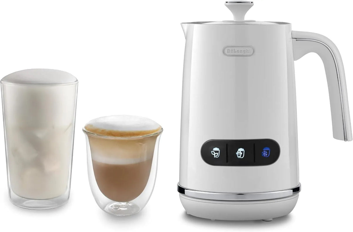 De'Longhi spieniacz do mleka, De 'Longhi EMF3.W Mech mleczny, emulgator mleka, biały