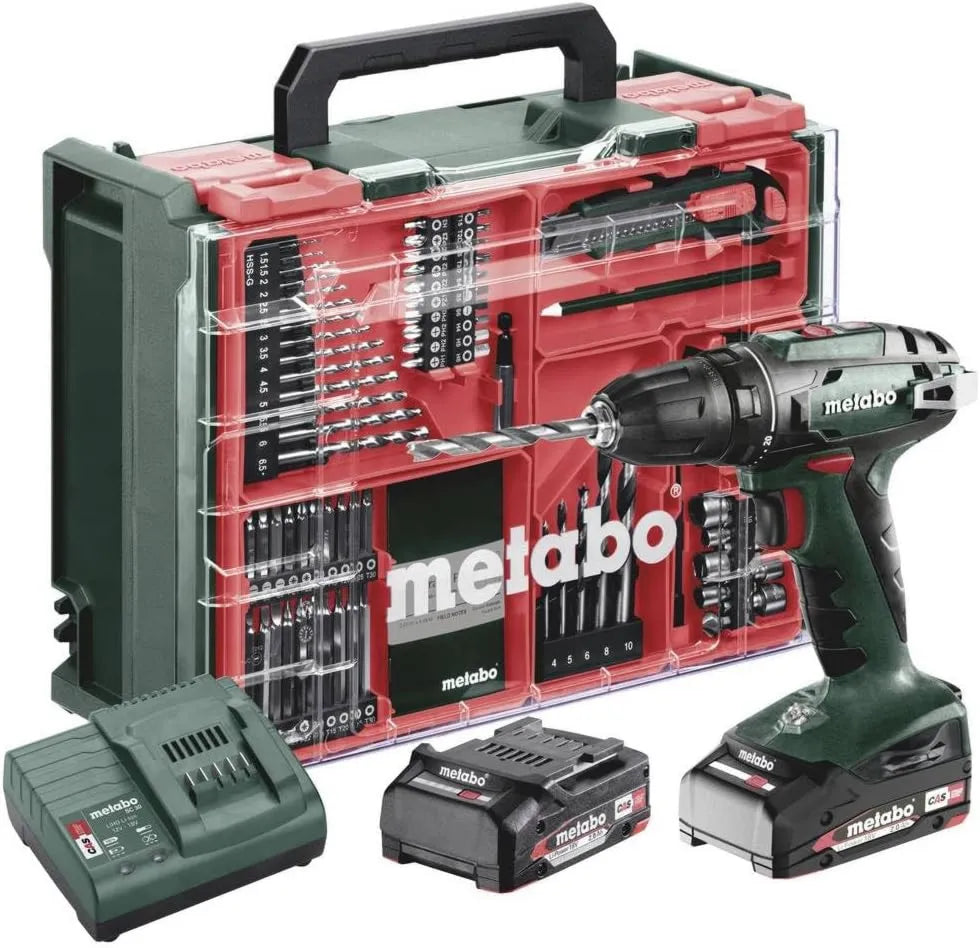 Metabo BS 18 SC 30 wiertarka, 2 x 2, zasilanie akumulatorowe, werke GmbH zestaw wiertarko-wkrętarek akumulatorowych, szybkozaciskowy uchwyt