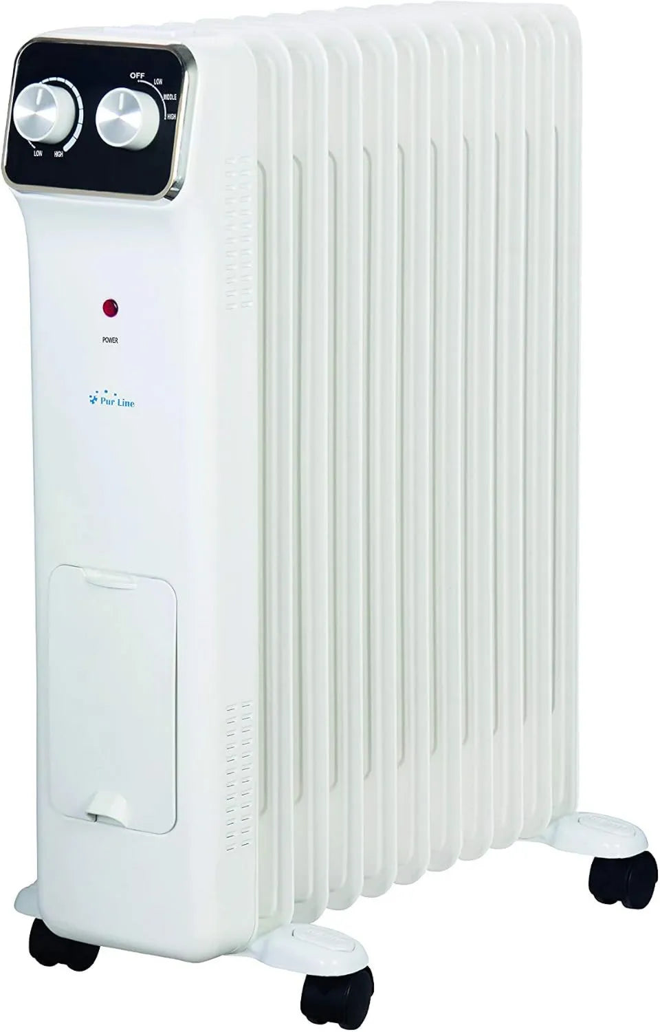 PUR LINE, Grzejnik elektryczny, 2500 W, PUR, termostat regulowany, 3 poziomów mocy, 11 elementów, LINE