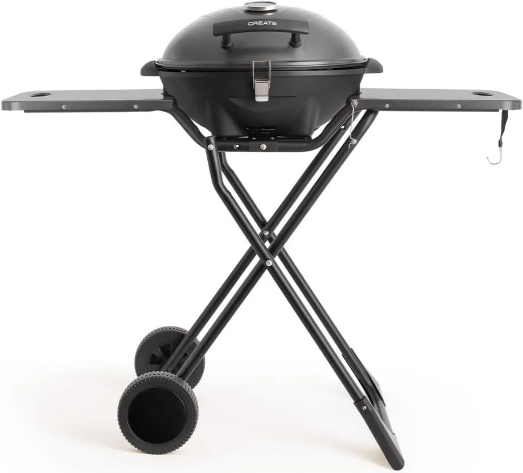 CREATE grill elektryczny, EN 1 Grill, plancha, grill, 2000 W, powłoka nienakładająca się, zdejmowana, 2 strefy temperaturowe, 5 poziomów