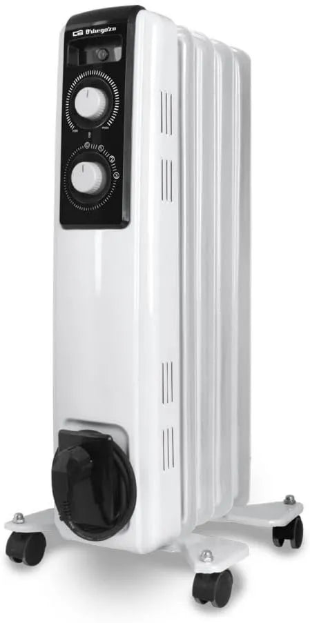 Orbegozo grzejnik elektryczny, Elektryczny grzejnik RF 1000, 1 l, 1000 W, 3600 W, konstrukcja czarna, modułowa, składający się z 5 elementów, 44 decybeli