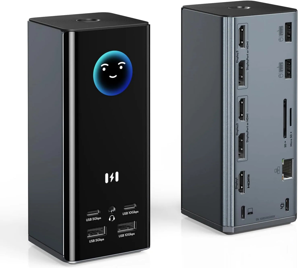 Selore&S-Global, Dell Monitor, przenośny, 4K UHD, HDMI, USB, 3D 3 HDMI 2 DP, napęd SD / microSD dla / HP, 100 W PD, 10 Gbit / s USB A / C