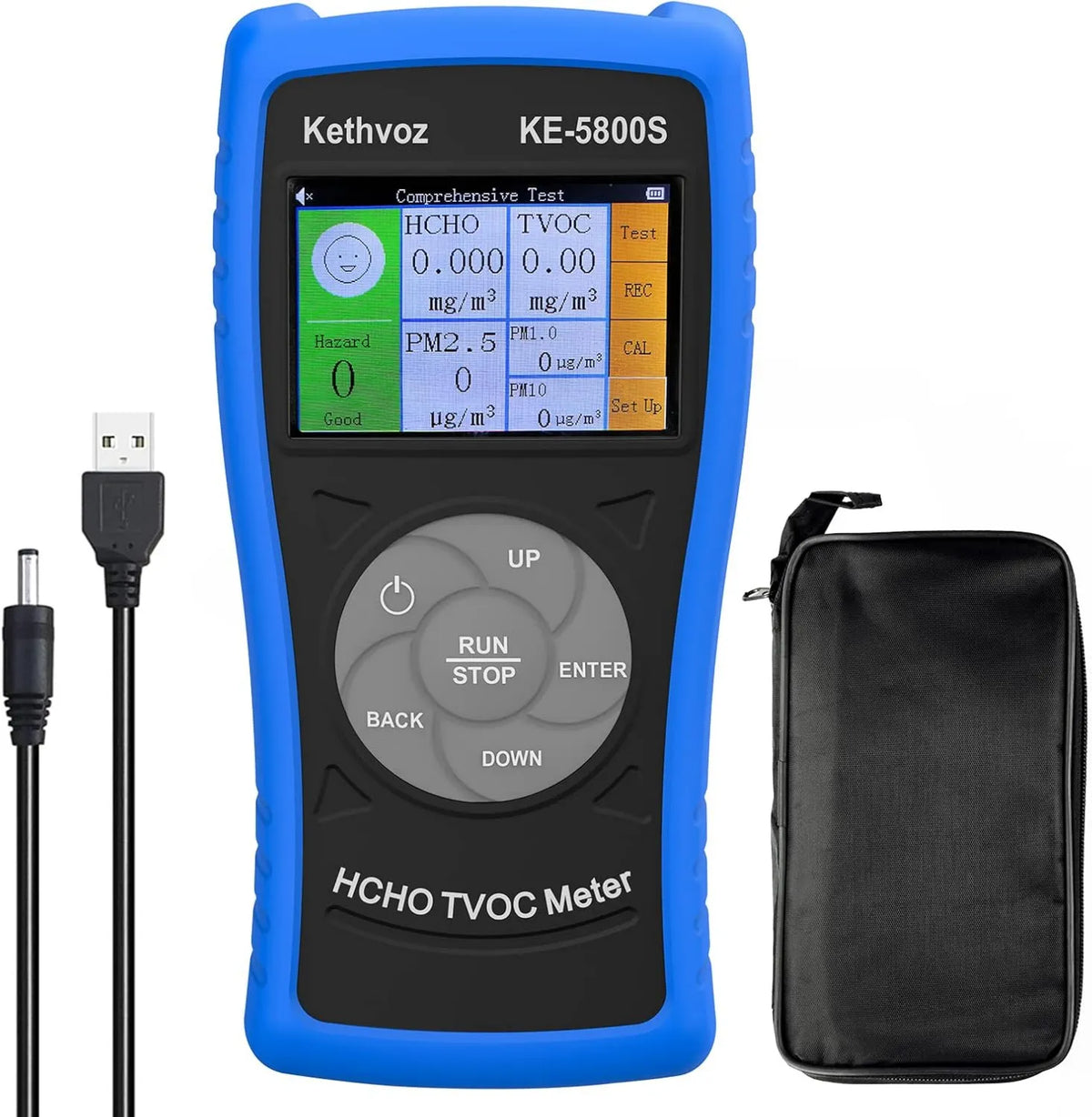 Kethvoz, Monitor PM2.5 / 1.0 / 10 KE- 5800S, profesjonalny, Aparatus Measurement Jakość powietrza PM2.5/1.0/10 KE-5800S