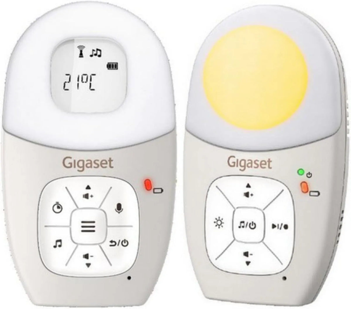 Gigaset, Babyphone, Sensor, monitor wideo dla dzieci, 300 m, zegar
