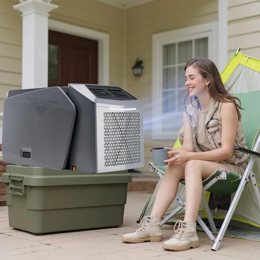 dosiwlatever klimatyzator split, Klimatyzator, 450 W, 48 V, 24, przenośne, licznik czasu, kemping, chłodnie, rozpraszanie ciepła