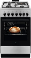Electrolux kuchenka z piekarnikiem, Naczynia kuchenne z piekarnikiem LKM520011X, 57 l, 4 pola grzewcze, stal nierdzewna, kuchenka mieszana 57 l 4 Lampy ze stali nierdzewnej - LKM520011X