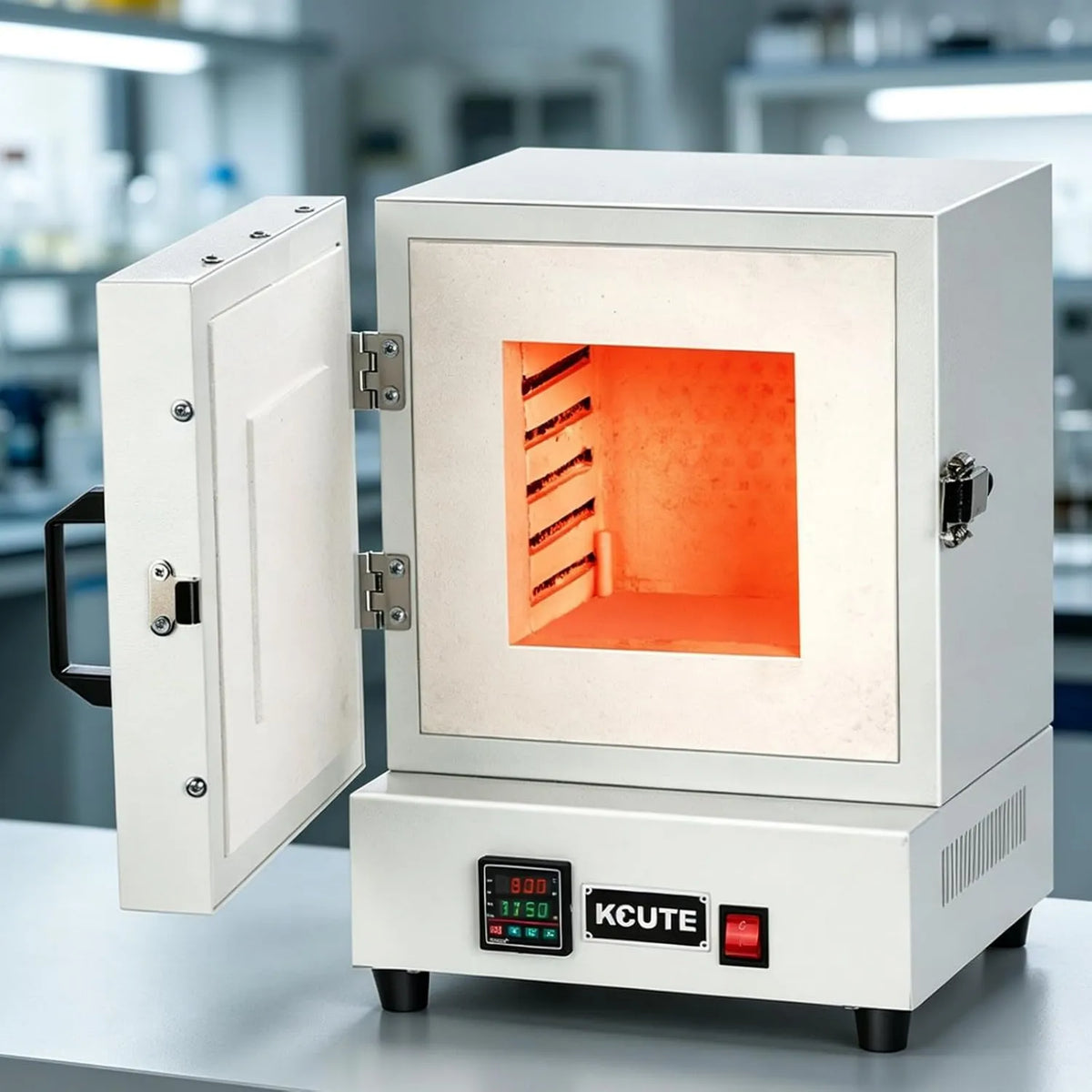 Ceramiczny Piec Muflowy Laboratoryjny Elektryczny 2000W, 2000 W, 13,8 cm, Maksymalna Temperatura 1150°C, Elektryczny Piec do Wytwarzania Biżuterii