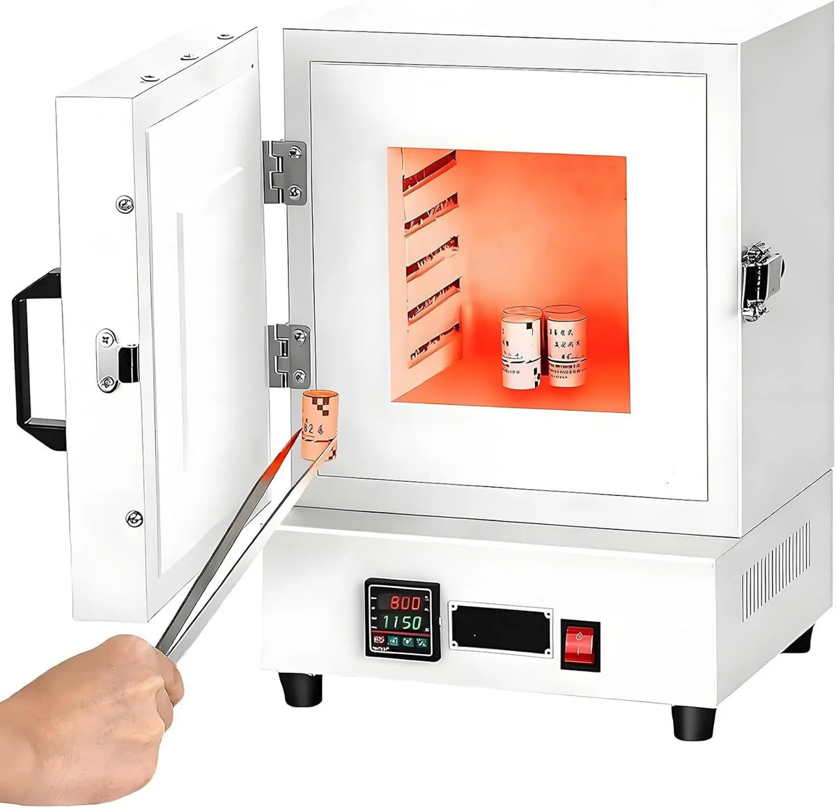 Generic, Piec elektryczny, 2000 W, przemysłowe, 2 strefy temperaturowe, 2000 W piec do topienia metalowego z regulatorem temperatury