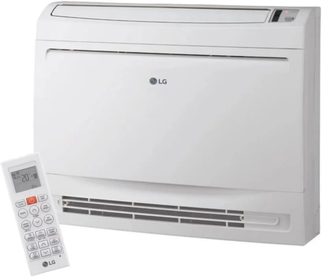 LG klimatyzator split, UQ12F.NA0 Klimatyzator, do użytku na zewnątrz, biały, Pompa ciepła 4 kW, 5 kW, Cold 3, Interior Unit Console 12000 Btu UQ12F.NA0 dla Mono lub