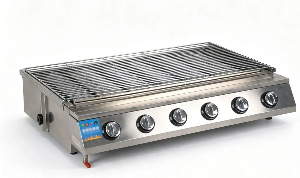 Generic, Grill, Przenośne, Grill z gazowym wyciskiem, plener, profesjonalny, stal nierdzewna
