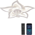 ZMISHIBO, Wentylator, 69 cm, Bluetooth APP, Cichy, Biały, 6 Prędkość Inverable CC Engine, LED Dimmable z światłem