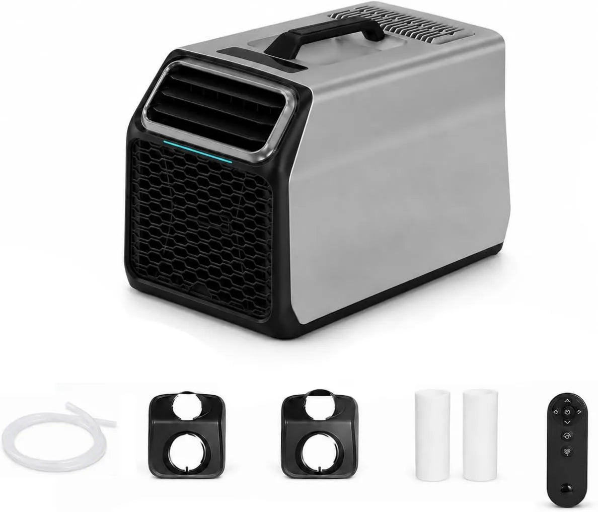 dosiwlatever klimatyzator przenośny, Klimatyzator 220- 240 V Gray- 220 V, 1400 W, 240 V, kemping, szary, 3 w 1 Chłodzenie, Kompaktowy Gray- 220 V, Mobile klimatyzator House dla małych pokoi 220-240 V Gray-220 V