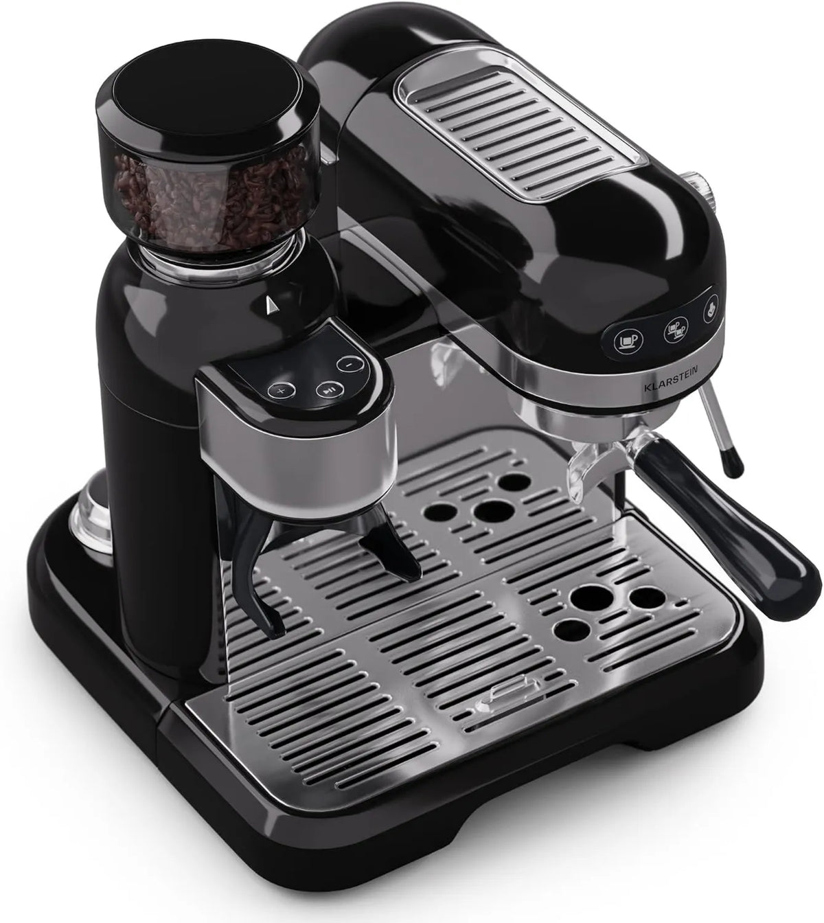 KLARSTEIN automatyczny ekspres do kawy, Elektryczny ekspres do kawy, 1, 4 l, 1550 W, Ekspres do kawy i ekspres 20 Bar, Cappuccino