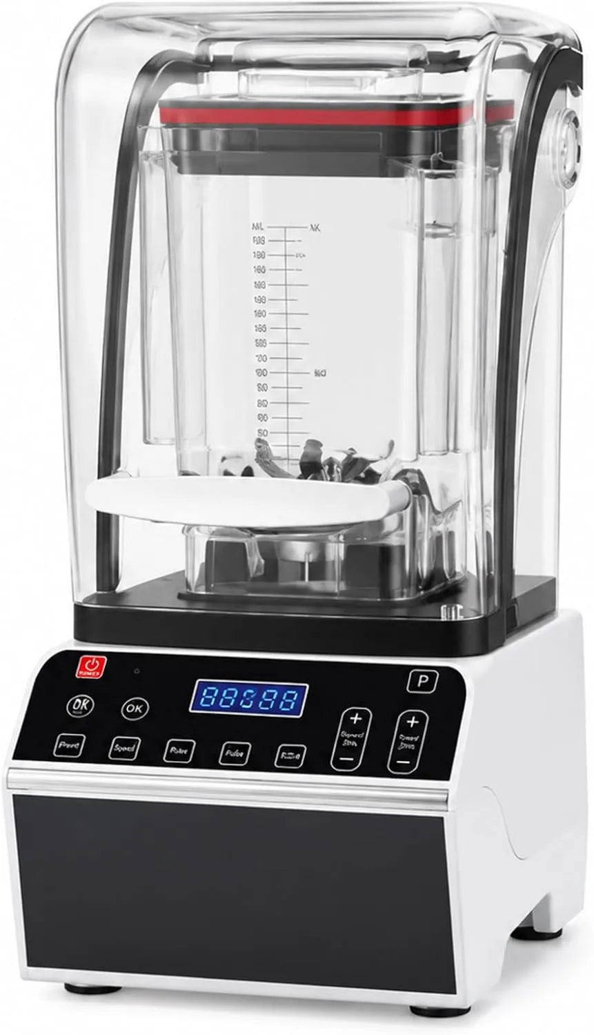 SHUMIAO blender kielichowy, Mikser, 2200 W, profesjonalny, cichy, 46000 obr. / min, 6 ustawień
