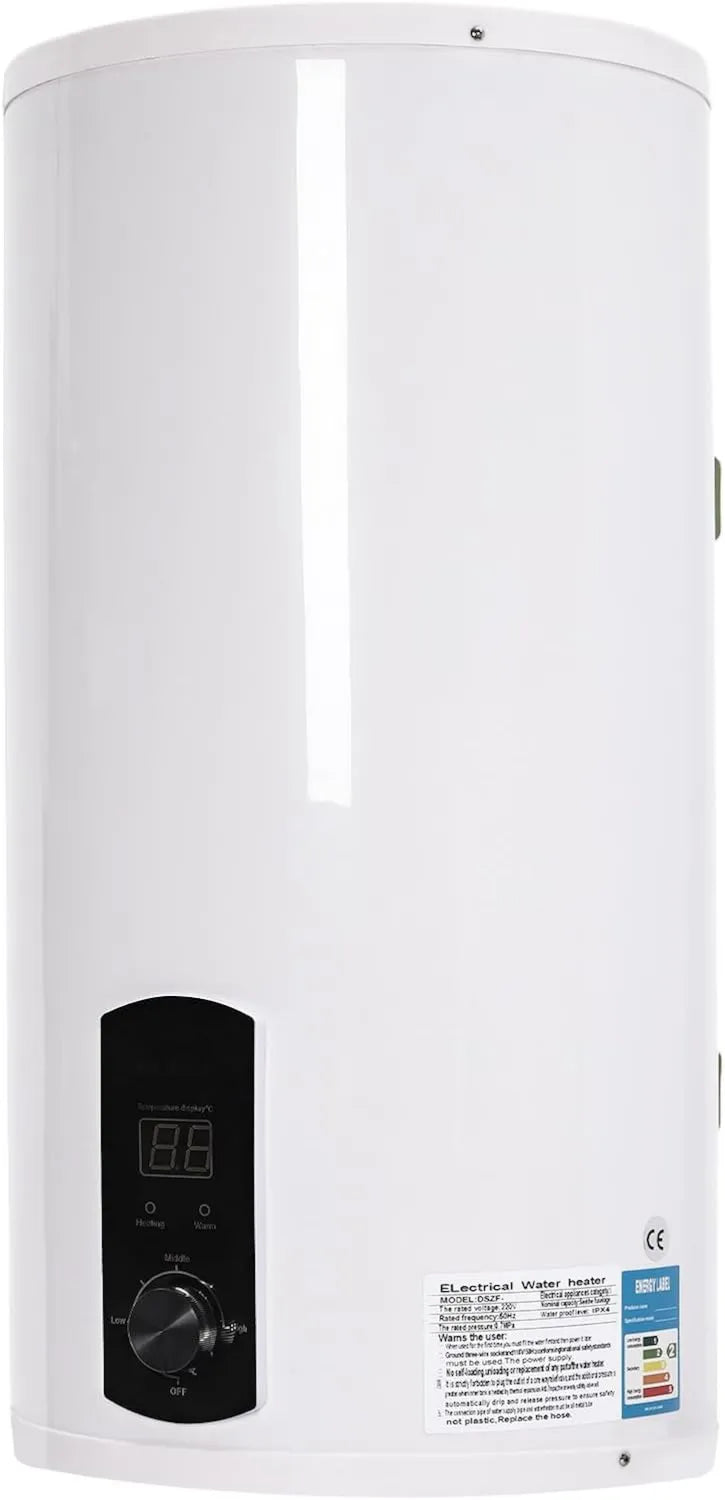Elektryczny podgrzewacz wody, 2000 W, regulacja ustawień, Bojler ciepłej wody, zbiornik ciepłej wody, bojler ze słuchawką prysznicową