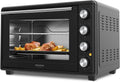 TAURUS mini piekarnik, Piec elektryczny, 45 l, 2000 W, zegar, czarny, 15 tryby gotowania, minutnik 90 Min, Pojemność 45 l, Akcesoria Rotisserie, System Stay
