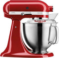 KitchenAid robot kuchenny, 4,8 l, przechylany procesor spożywczy, ugniatarka do ciasta z 2 miskami i 3 akcesoriami ze stali nierdzewnej