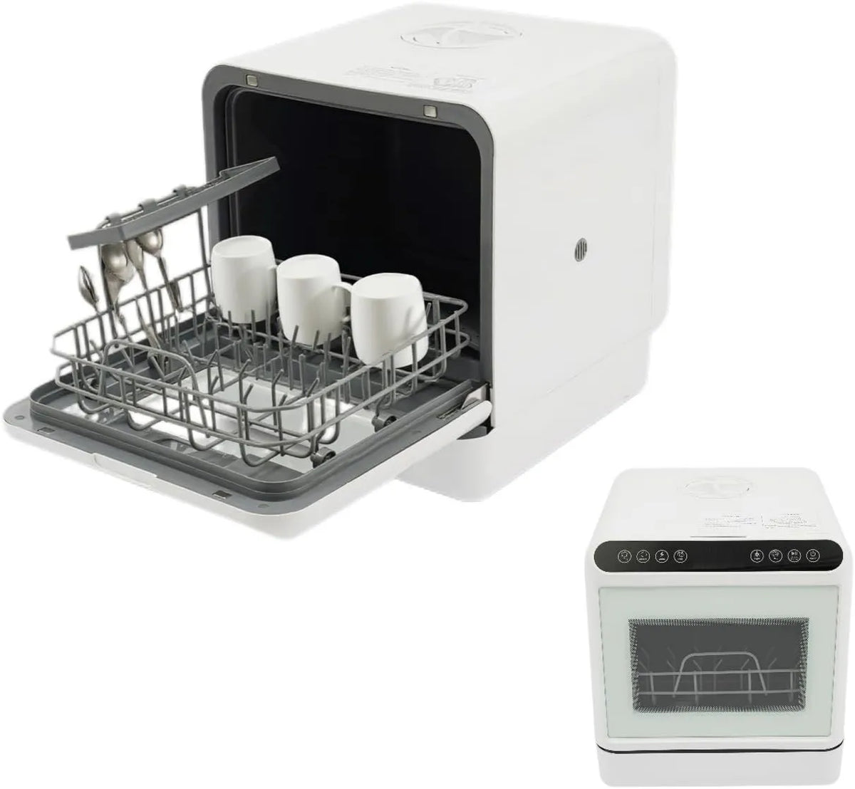 EUAIIPull zmywarka wolnostojąca, Zmywarka, 6 l, 1100 W, przenośne, dotykowe, duży zbiornik, kemping, camper