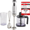 Caso blender ręczny, HB 1000 Blender, 1000 W, czarny, elektryczny mieszalnik, mieszalnik tłoka projektowego z prasą do czyszczenia