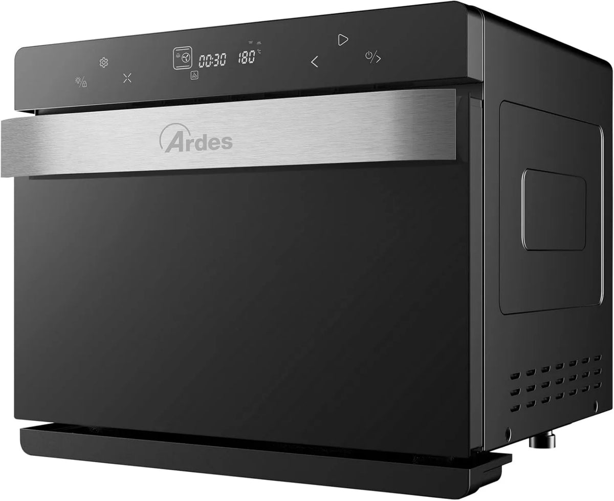 Ardes mini piekarnik, Piec elektryczny AR6440VD, 31 l, 9 programów, zegar, czarny, - AR6440VD Elektryczny piekarnik wentylowany Pojemność 31 l ze światłem