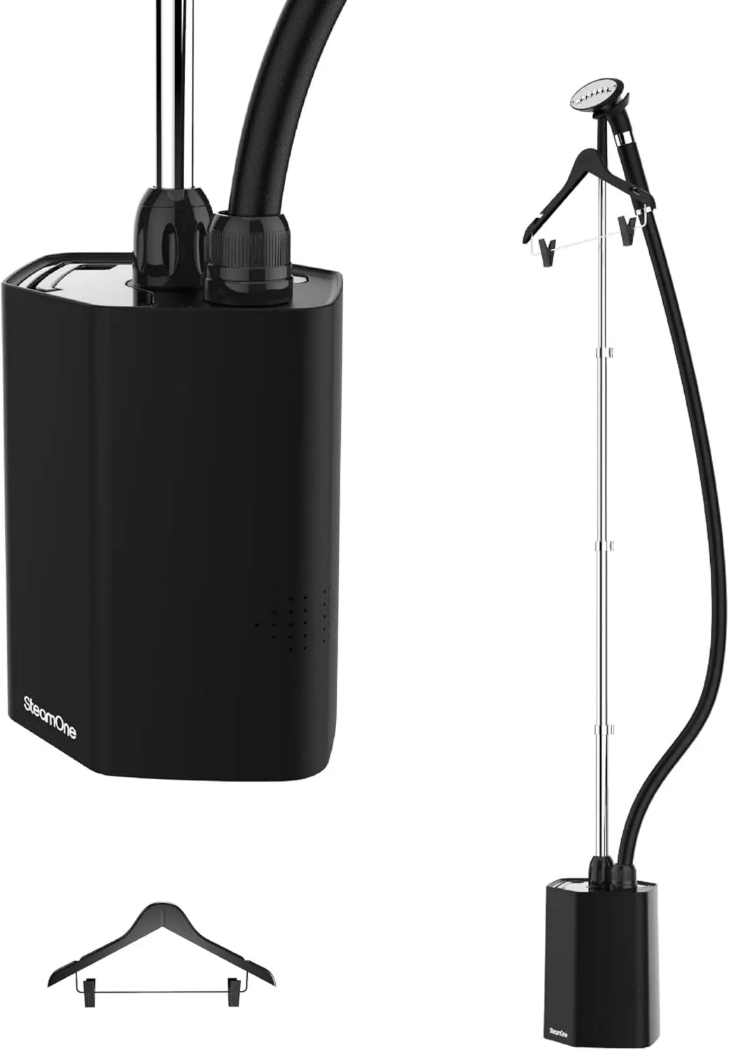 SteamOne parownica do ubrań, 45min 60 Steamer pionowy, system antywapniowy, Daily Steamer pionowy Defraighter czarny 1800 W, 1.8 l, 1.8 l zbiornik, Compact, EUHG100B