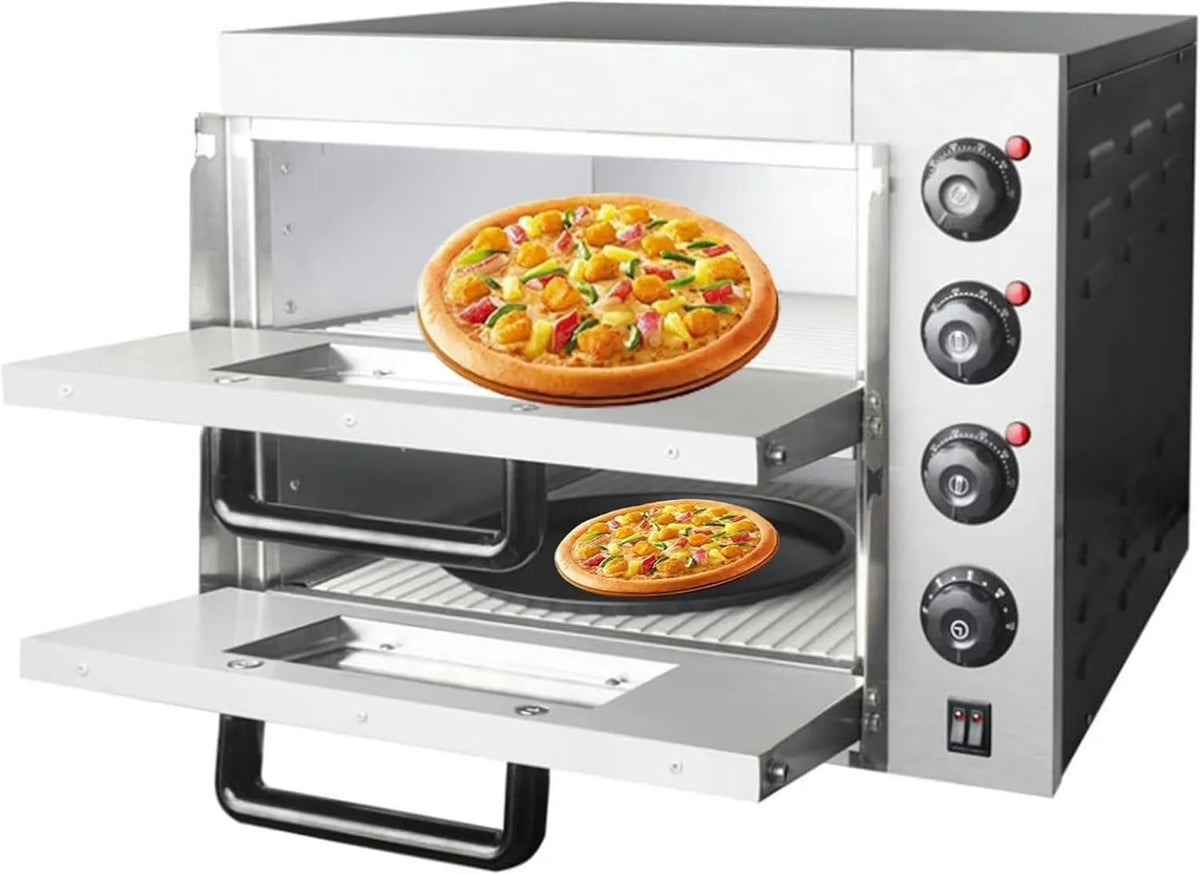 XSDAJSD piec do pizzy, Piec elektryczny do pizzy, 35, 6 cm, 000 W, profesjonalny, stal nierdzewna, wielofunkcyjna automat do pizzy do restauracji