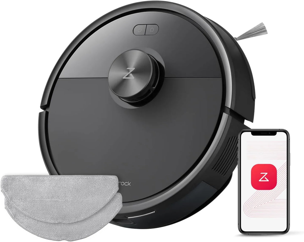 roborock robot sprzątający, Q7 M5 Zestaw odkurzacza Robot myjka 10.000 Pa, czarny, Robock APP, ssanie urządzenia elektrycznego