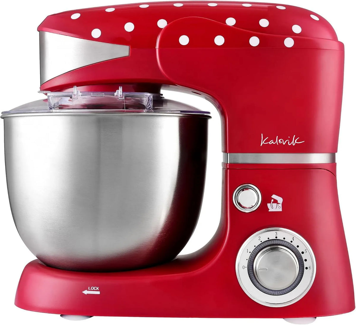 Kalorik robot kuchenny, Akcesoria dla M 3014, 5 l, 000 W, stal nierdzewna, biała, pasty do robota Tea z miską ze stali nierdzewnej 5 litrów, 6 prędkości, TKG