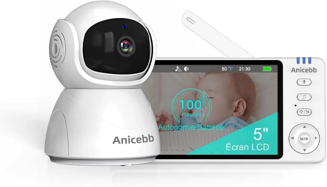 Anicebb, Babyphone, Kamera, Monitor wideo dla dzieci, WiFi