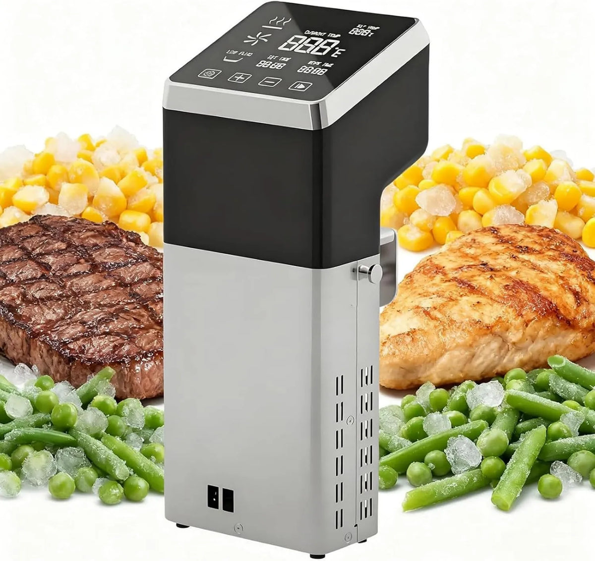 ZenSeFarin, IPX8, 1600 W, IP65, minutnik, profesjonalny, tłumik, stal nierdzewna, Komercyjny piec próżniowy 1600 W